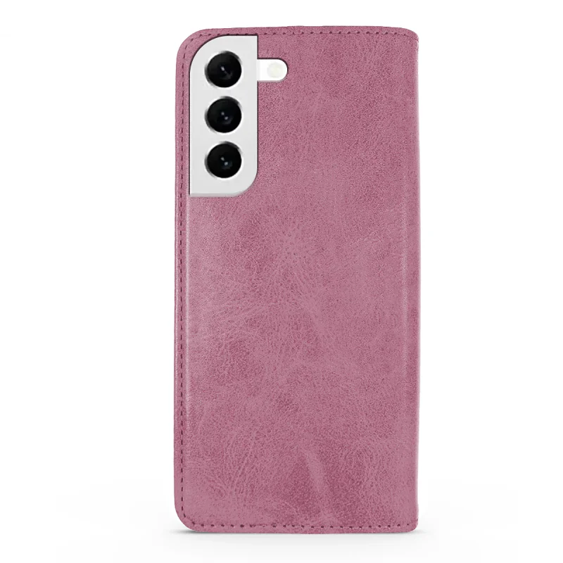 Capa Flip Apokin para Samsung Galaxy S22 Plus em Polipele com Porta-cartões Vermelho - Imagem 6