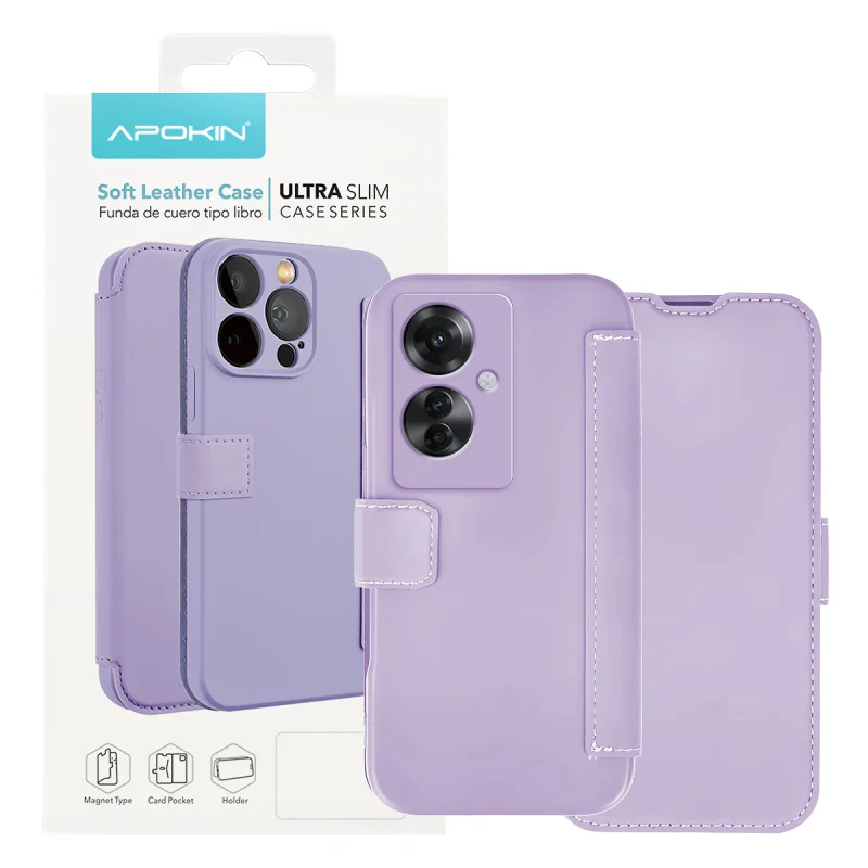Capa de Silicone Apokin Efeito Pele para Oppo Reno 11F Lilás - Imagem 2