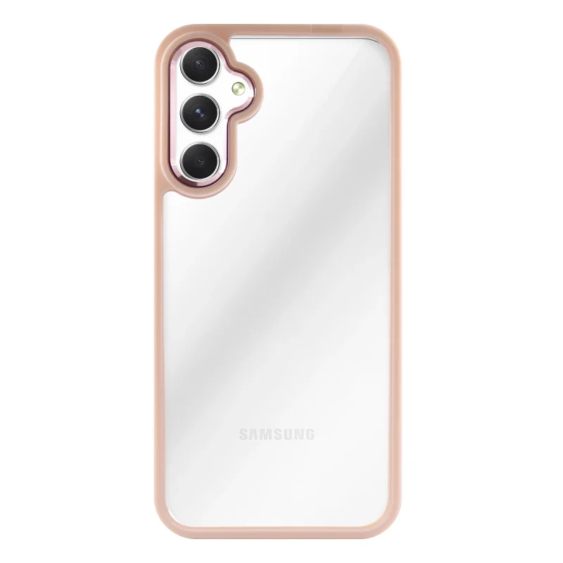 Capa de Silicone Apokin para Samsung Galaxy A13 com Aro Colorido Bege - Imagem 4