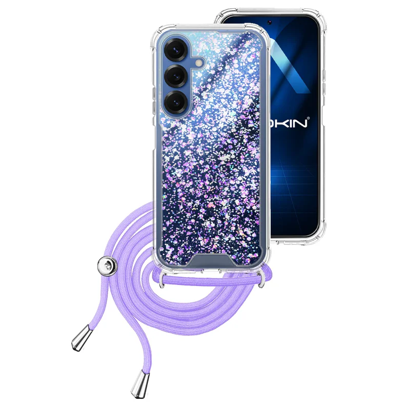 Capa Apokin para Samsung Galaxy S25 Plus Gel Transparente com Cordão Variedade de cores - Imagem 3