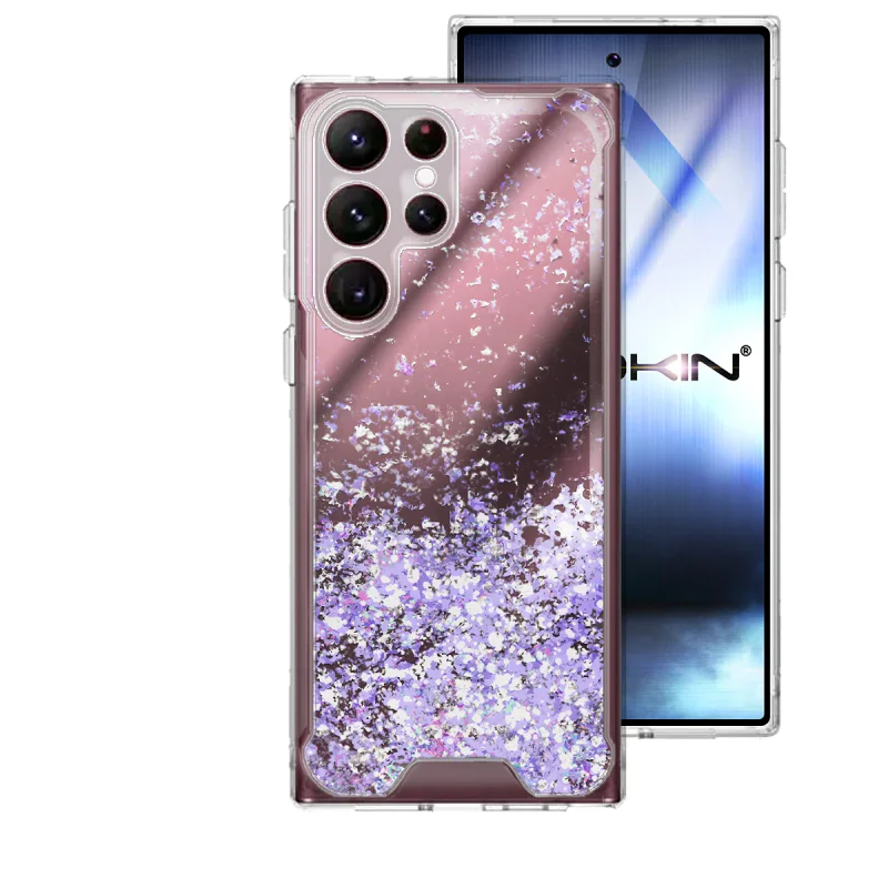 Capa Acrílica com Purpurina Apokin para Samsung Galaxy S22 Ultra Variedade de cores - Imagem 2
