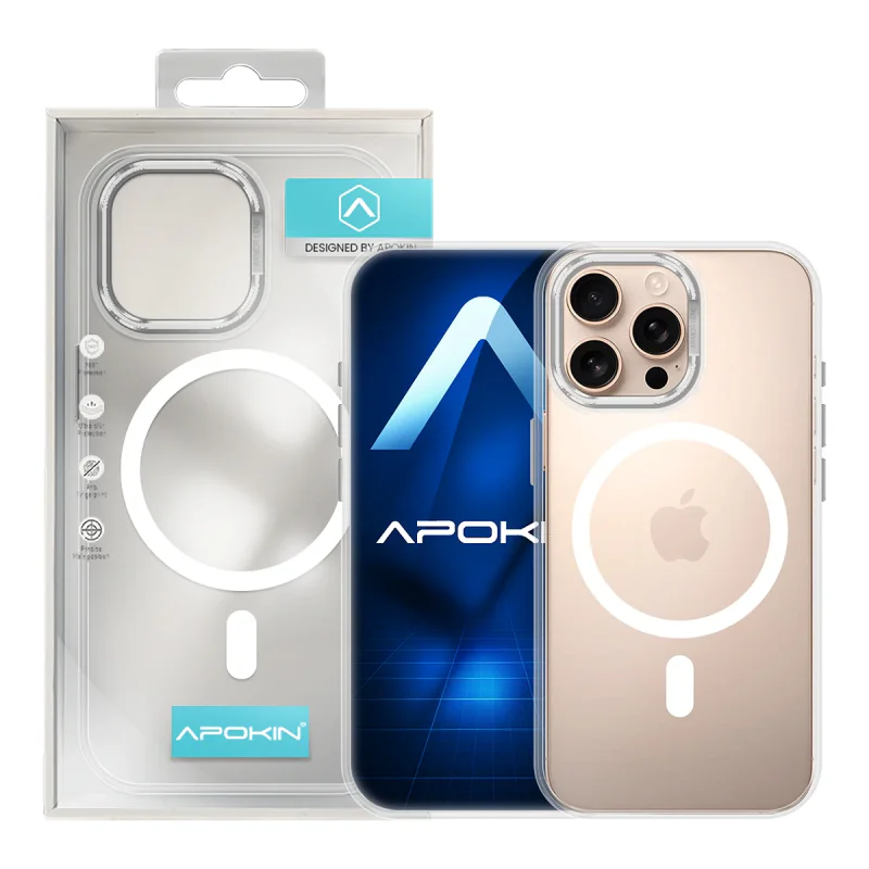 Capa Apokin Armadura Mate com MagSafe para iPhone 13 Pro Max Branco - Imagem 6