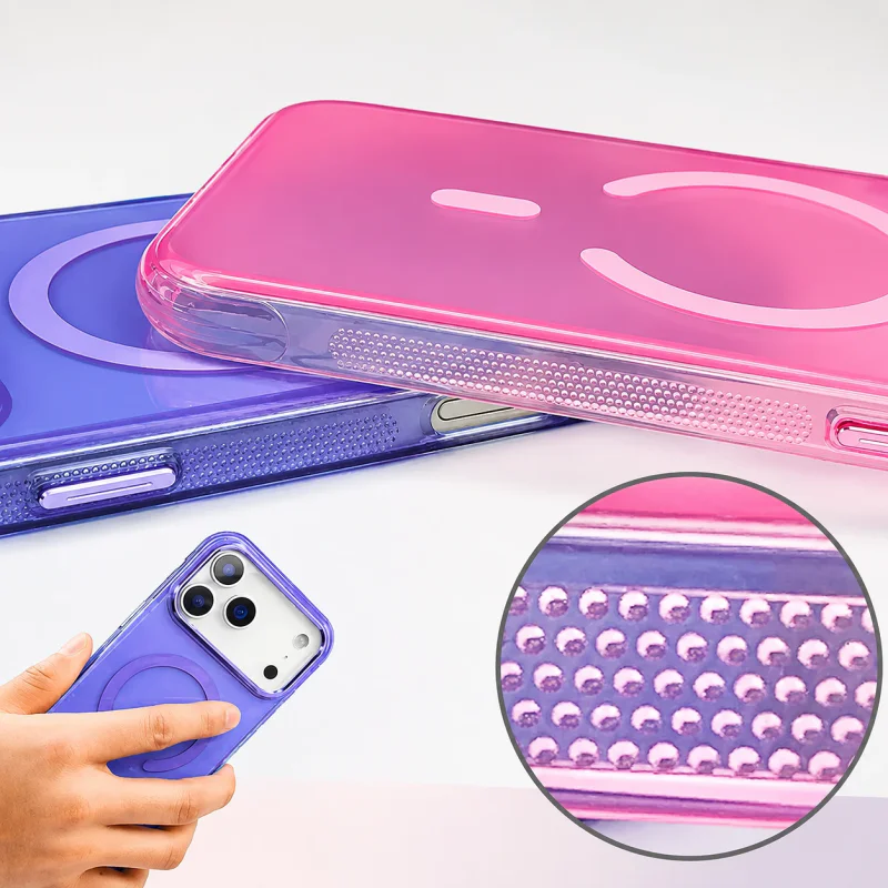 Capa Fosca Apokin com Cantos Reforçados para iPhone 15 Lilás - Imagem 3