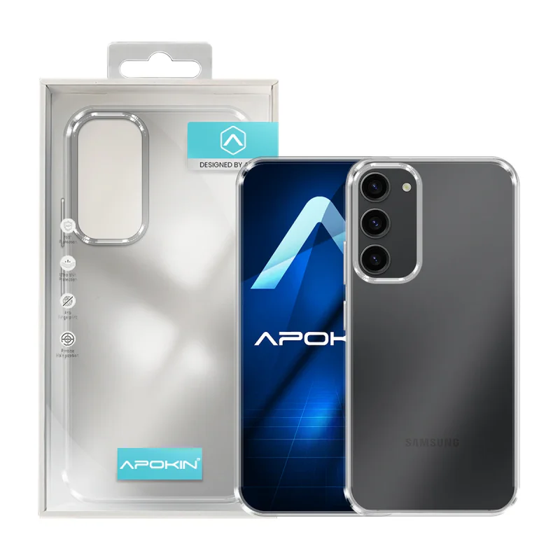 Capa Acrílica Antichoque com Borda Colorida Apokin para Samsung Galaxy S23 Plus Lilás - Imagem 6