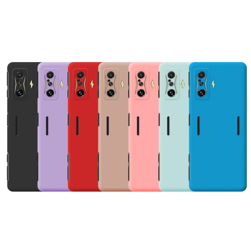 Capa Apokin Poco F4 GT Silicone Suave com Proteção 3D de Câmara Azul - Imagem 1