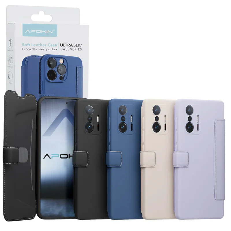 Capa de Silicone Macio Apokin para Xiaomi Mi 11T Preto