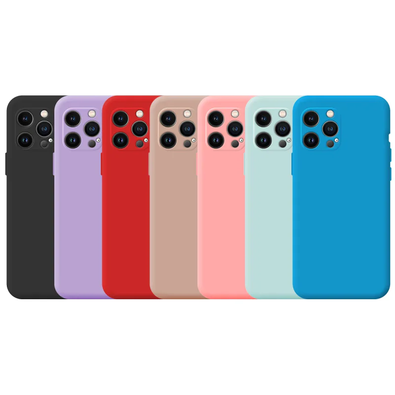 Capa Apokin para iPhone 13 Pro de Silicone Macio com Proteção de Câmara 3D Preto