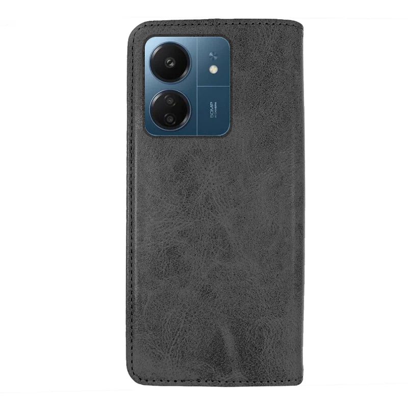 Capa Apokin com Tampa e Porta-Cartões para Xiaomi Redmi 13C Pele Sintética Variedade de cores - Imagem 4
