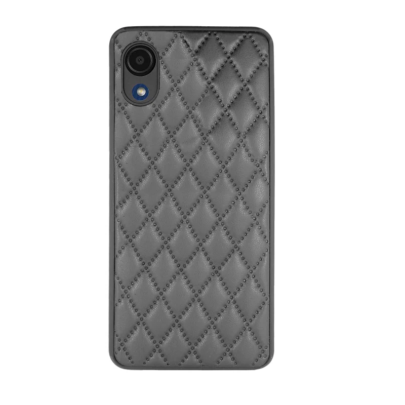 Capa Apokin Chamel em Pele com Suporte para Samsung Galaxy A03 Core Fumada Branco - Imagem 5