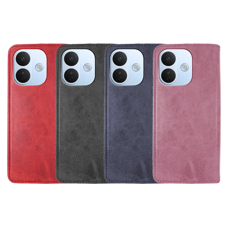 Capa Apokin com Porta-cartões em Pele Sintética para Xiaomi Redmi Note 17 Pro 5G Azul