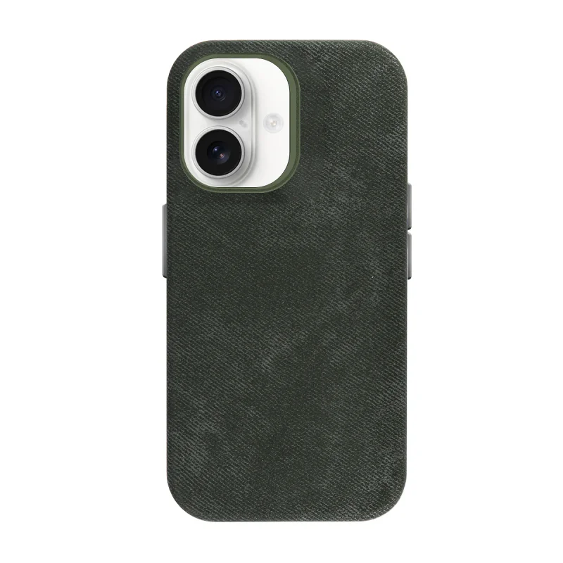 Capa Mocome Apokin para iPhone 17 em Pele com MagSafe Cinza - Imagem 5