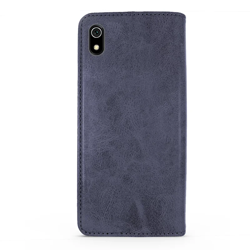 Capa Apokin para Xiaomi Redmi 7A em Pele Sintética com Porta-Cartões Vermelho - Imagem 6