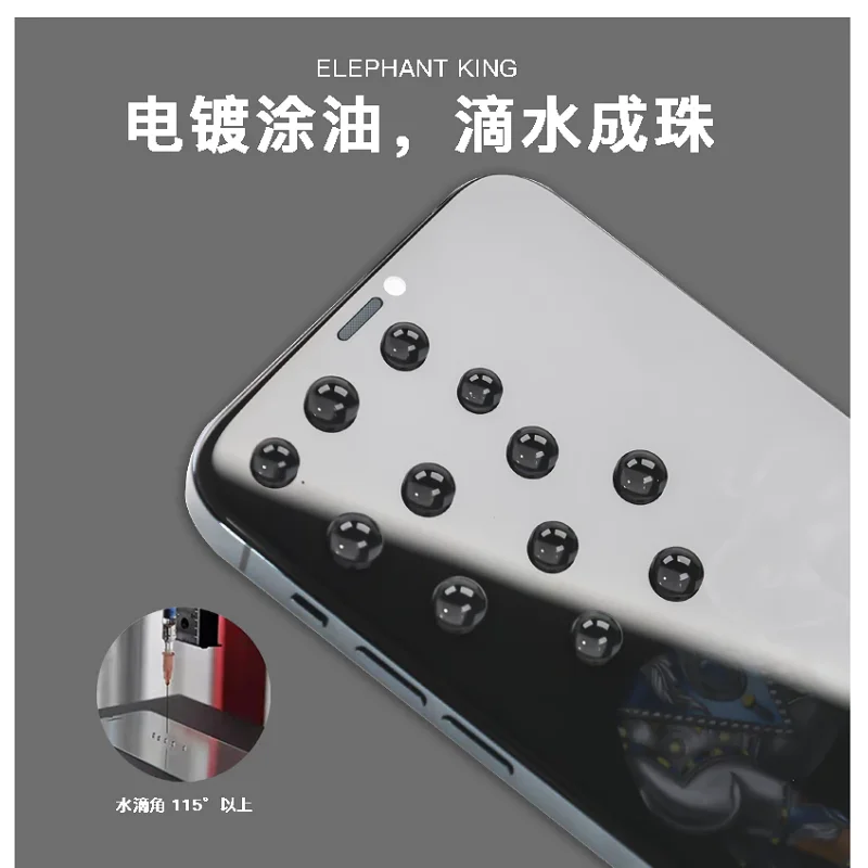 Película de Vidro Temperado Apokin de Privacidade para iPhone 6 Plus / 7 Plus / 8 Plus Preto - Imagem 3