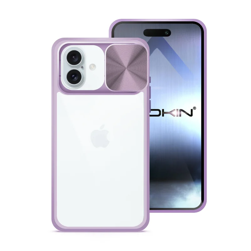 Capa Apokin iPhone 16 Plus Gel Anti-Choque com Tampa Deslizante Azul turquesa - Imagem 4