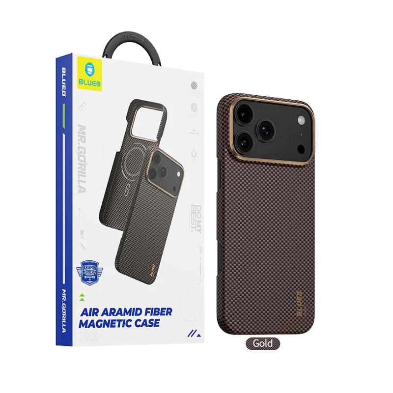 Capa Apokin para iPhone 16 Pro Magnética em Fibra de Aramida Preto - Imagem 3