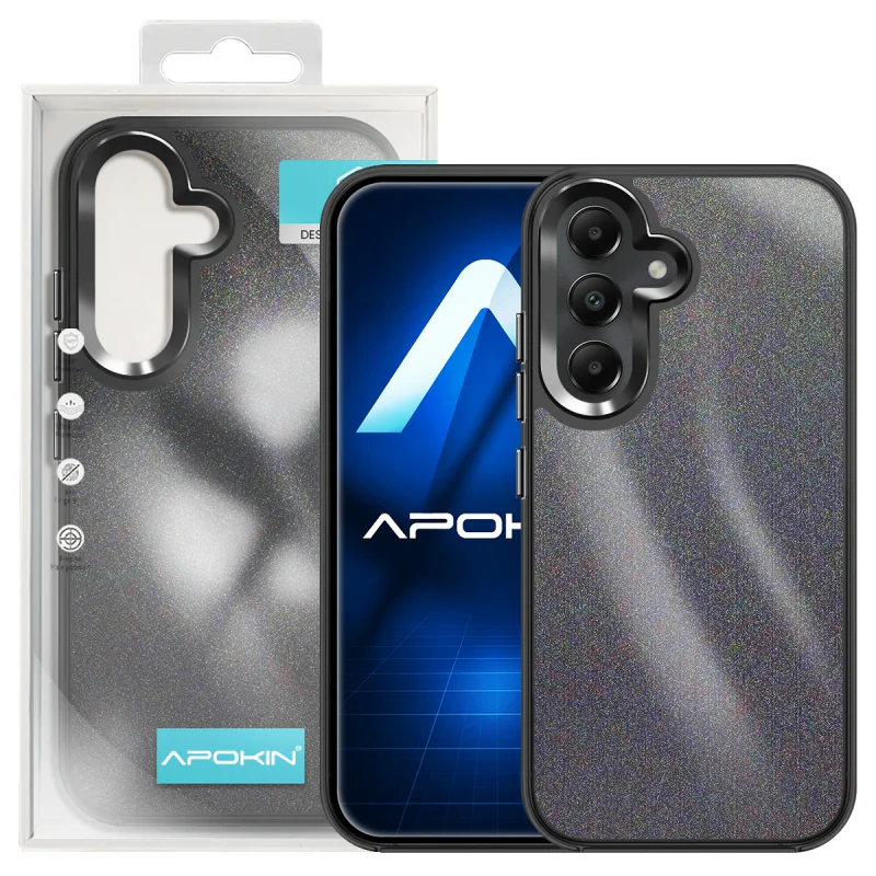 Capa Apokin para Samsung Galaxy A05s Acrílica com Purpurina Rosa - Imagem 6