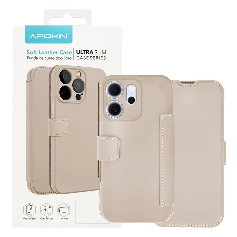Capa Apokin para Oppo Reno 14F em Silicone Macio Preto - Imagem 3