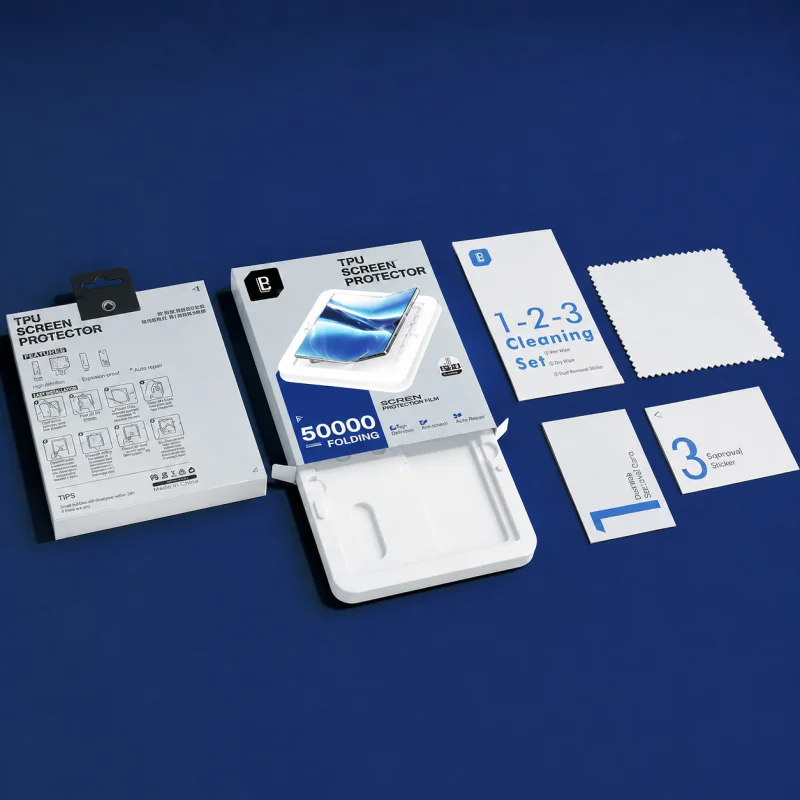Película Protetora de TPU Flexível Apokin para Samsung Galaxy Z Fold 8 Ultra com Kit de Instalação Transparente - Imagem 3