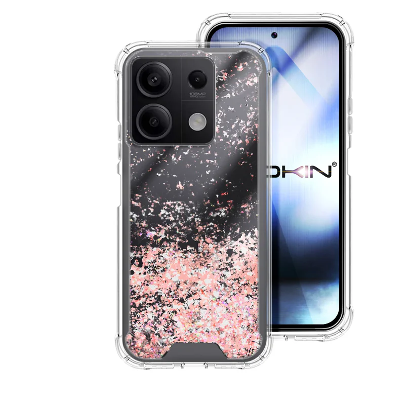 Capa Apokin para Xiaomi Redmi Note 13 5G Gel Acrílico com Glitter Variedade de cores - Imagem 3