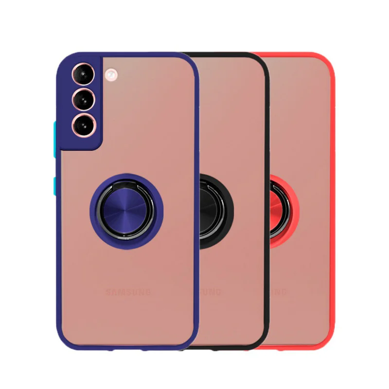 Capa Apokin para Samsung Galaxy S21 Plus Gel Magnética com Suporte Fumado Preto