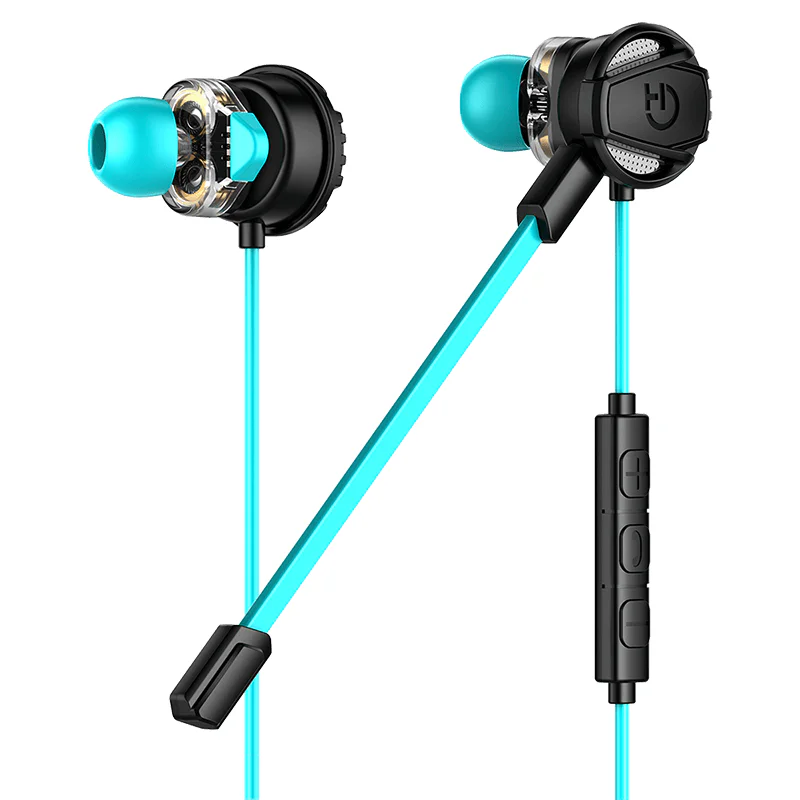 Auriculares Gaming Hiditec Taiko com Microfone Destacável Jack 3,5 mm Preto e Turquesa - Imagem 4