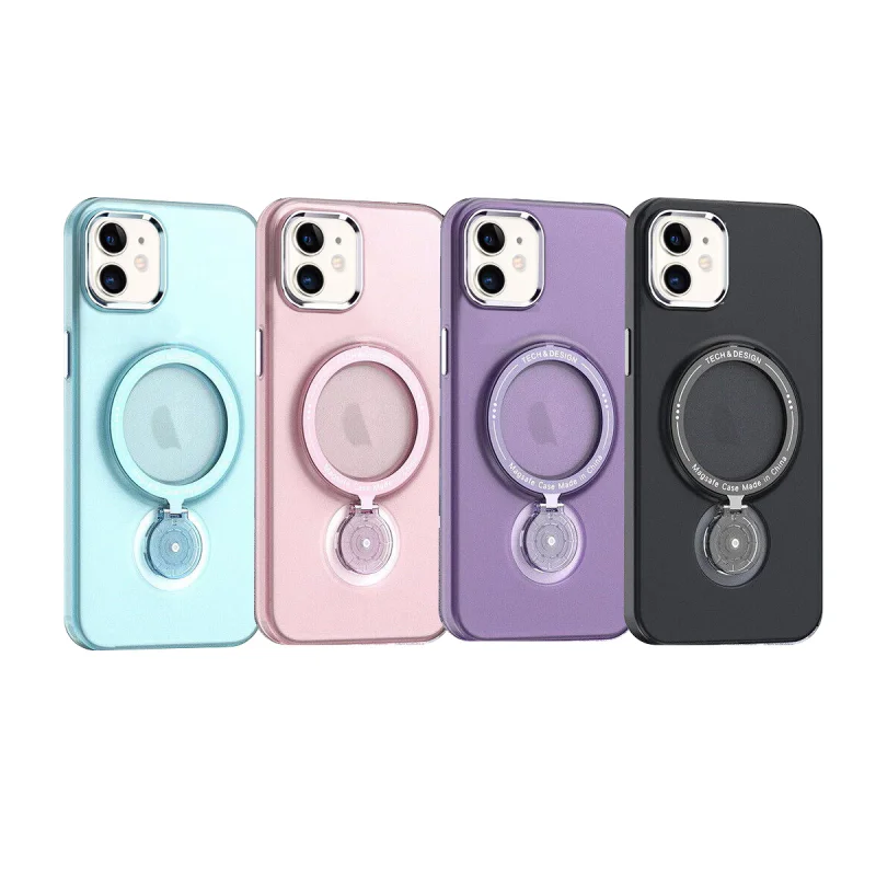 Capa Apokin para iPhone 12 Smoke Matte com Suporte 360 Variedade de cores