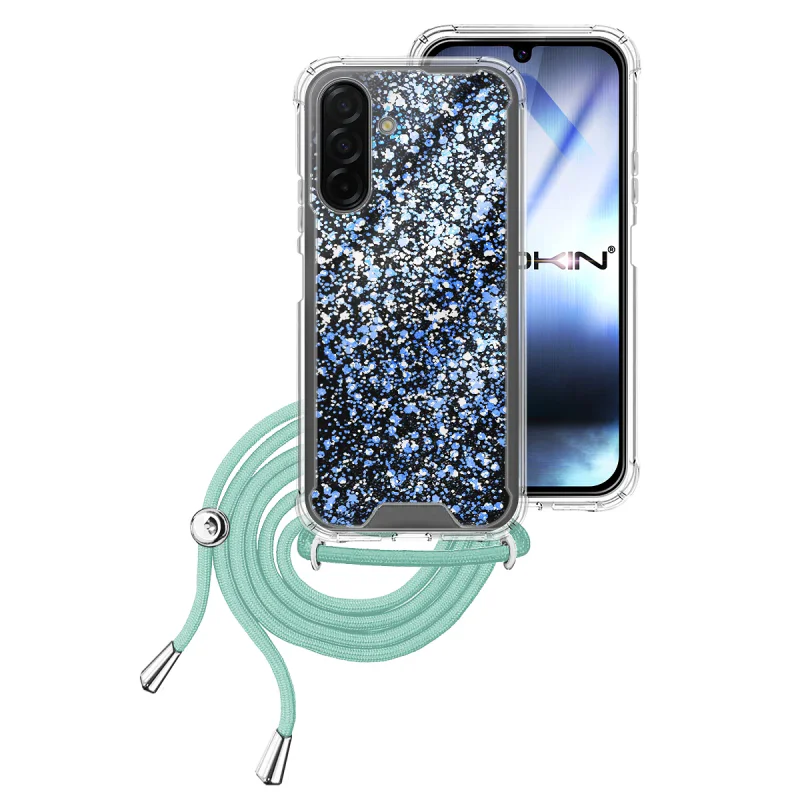 Capa Apokin para Samsung Galaxy A26 e Galaxy A17 em Gel Transparente com Cordão Variedade de cores - Imagem 4