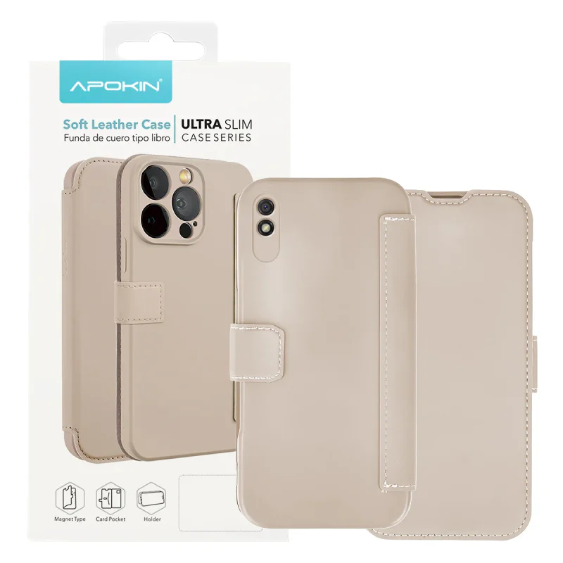 Capa Apokin para Xiaomi Redmi 9A Silicone com Efeito Pele Preto - Imagem 3