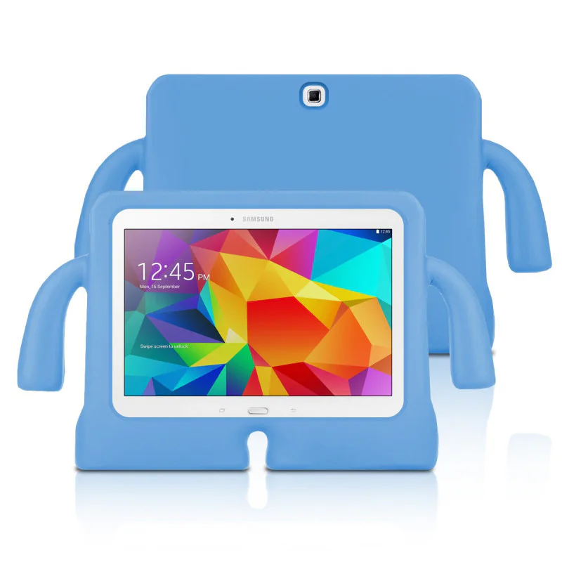 Capa Apokin para Samsung Galaxy Tab 4 10,1 polegadas T530 em Silicone Reforçado Infantil Azul