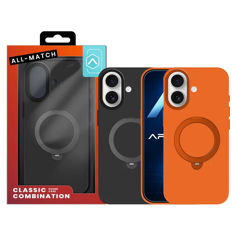 Capa Apokin Allmatch para iPhone 17 Silicone Ultrasuave com Anel Variedade de cores