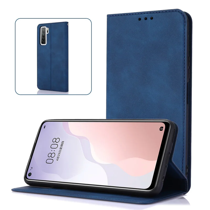 Capa Apokin para ZTE Blade V50 Pele Sintética com Porta-Cartões Preto - Imagem 6