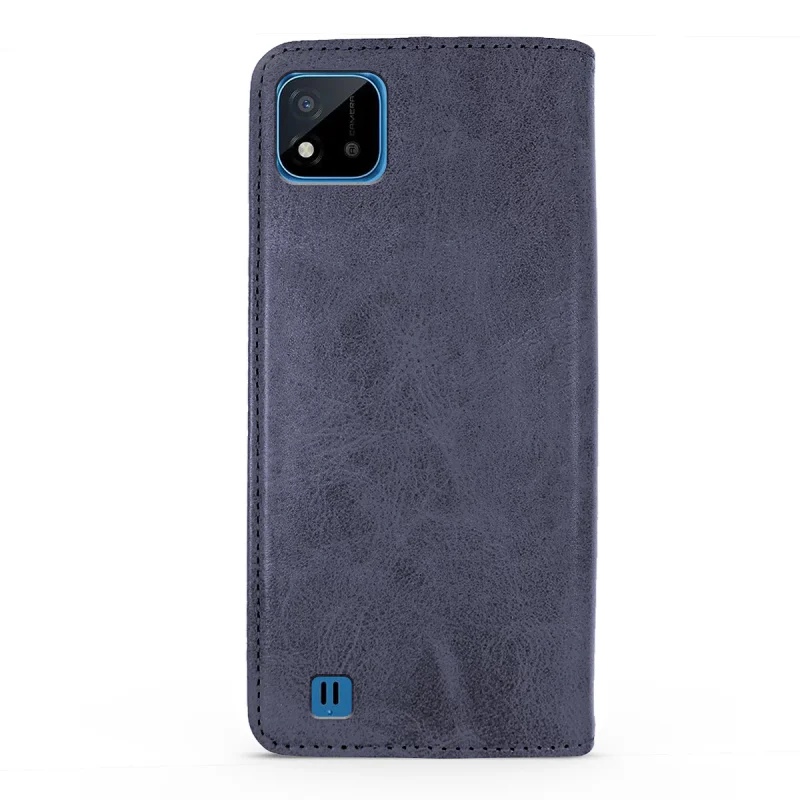 Capa Apokin com Porta-cartões em Pele Sintética para Realme C11 2020 Variedade de cores - Imagem 5