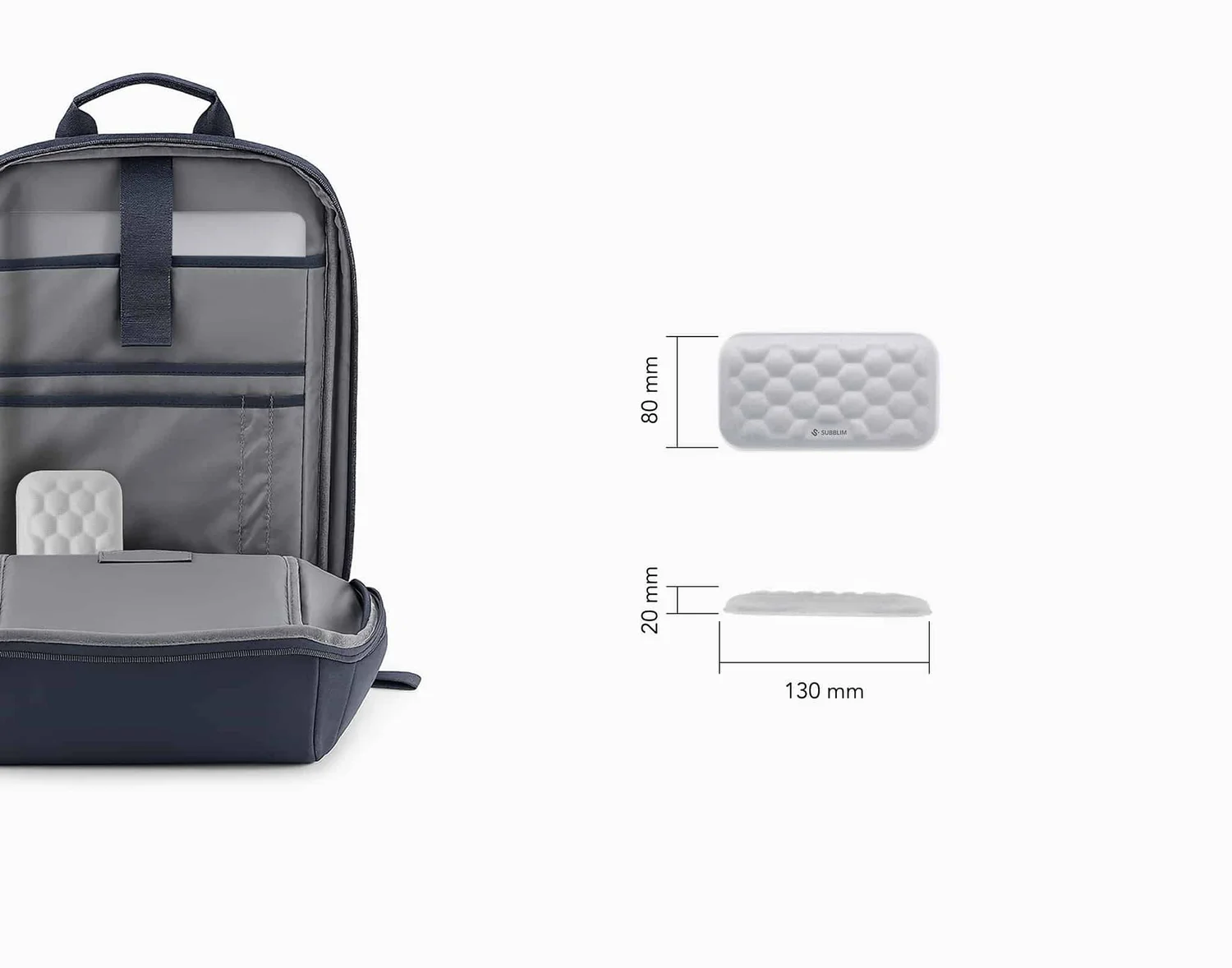 Apoio de Pulso para Rato Subblim Ergo AirPadding Prateado - Imagem 4