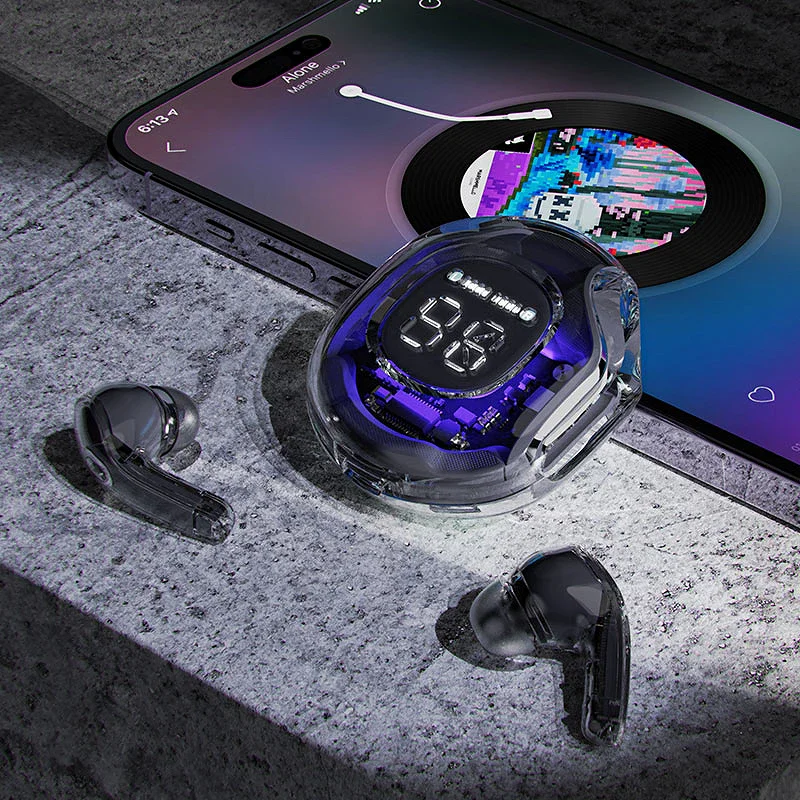 Auriculares Apokin Acefast T8 Bluetooth 5.3 com Cancelamento de Ruído Rosa - Imagem 4