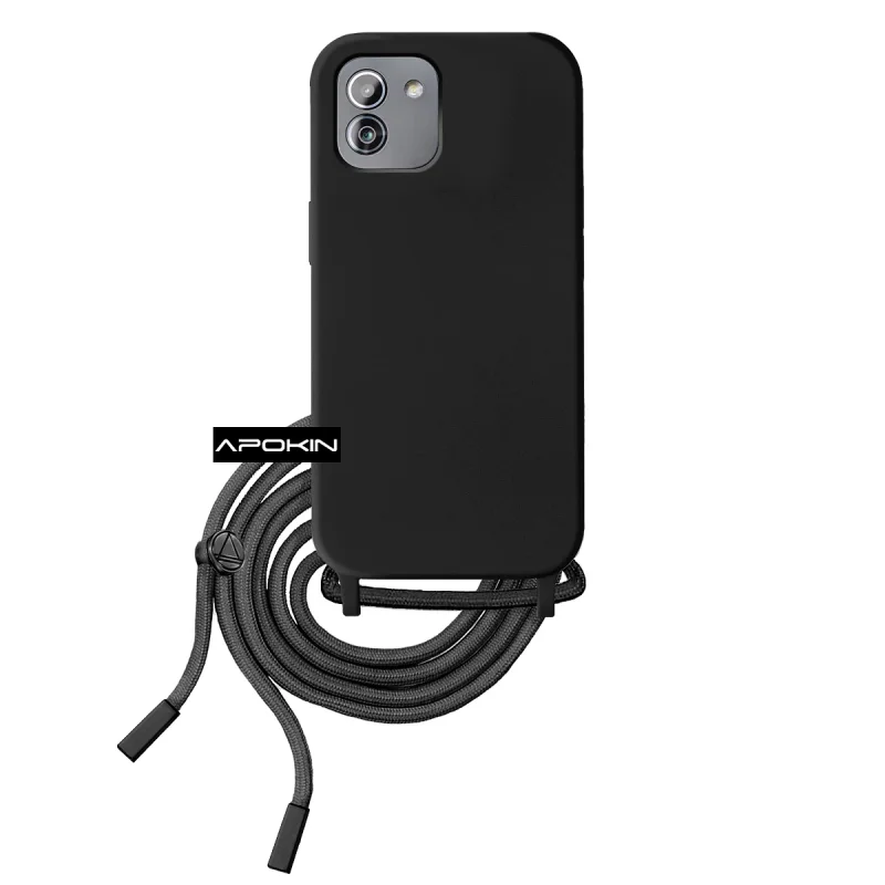 Capa Suave Apokin para Samsung Galaxy A03 com Cordão Vermelho - Imagem 6