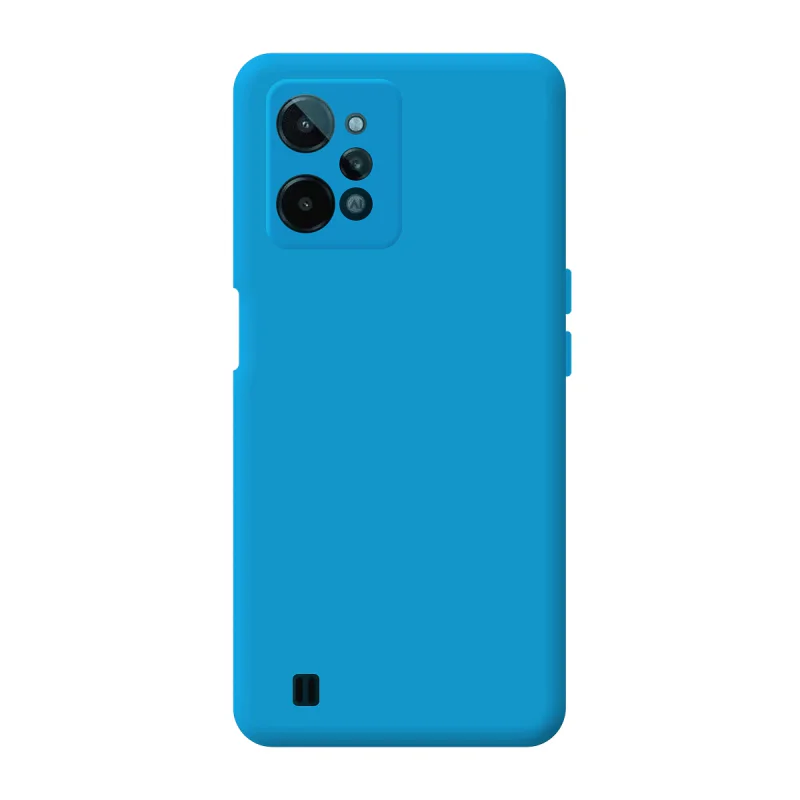 Capa de Silicone Macio Apokin para Realme C31 Azul - Imagem 2