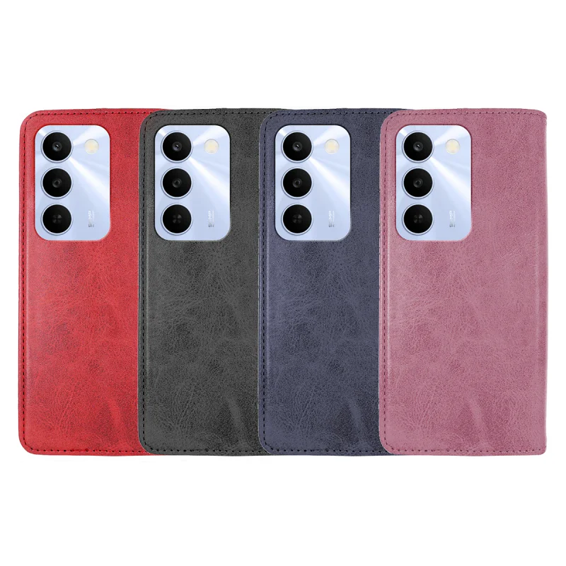 Capa Livro com Porta-cartões Apokin para Realme C100 5G em Pele Sintética Preto
