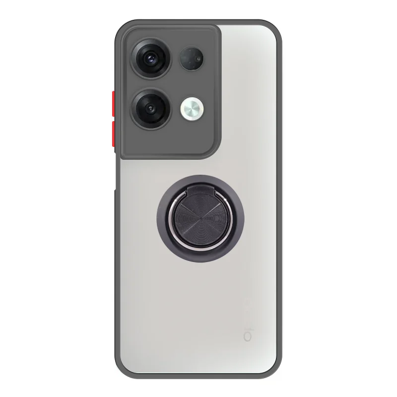 Capa Apokin para Oppo Reno 8 Pro Gel Efeito Fumado com Íman e Suporte Azul - Imagem 2