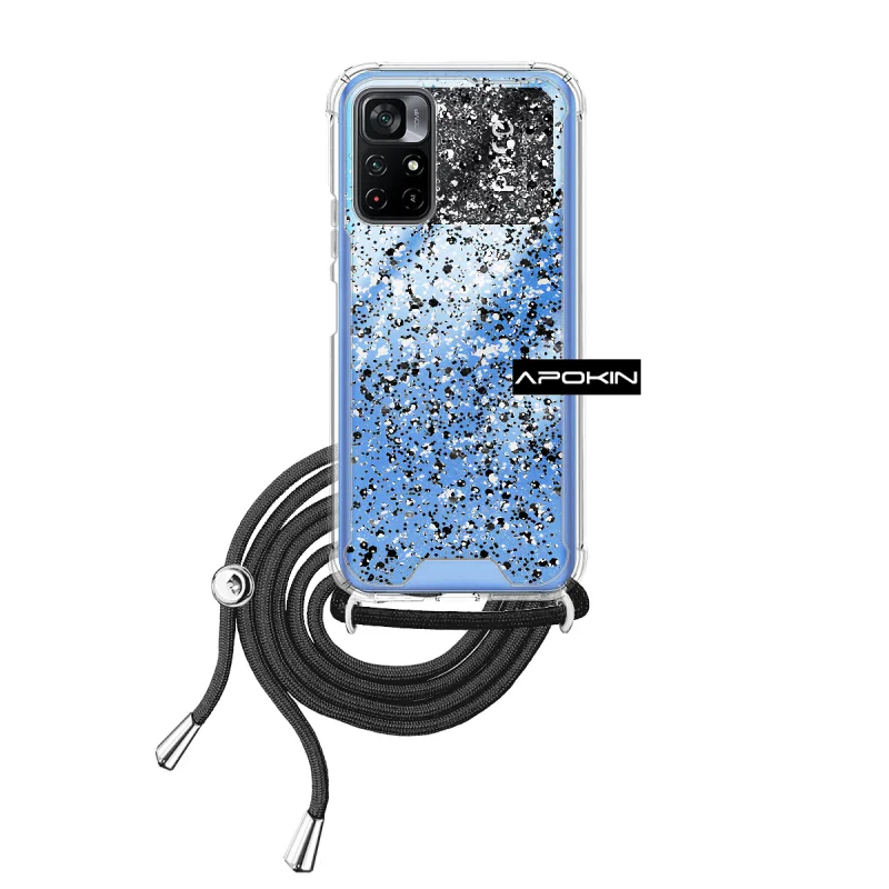 Capa Apokin para Xiaomi Poco M4 Pro 5G Gel Transparente com Cordão Preto - Imagem 5