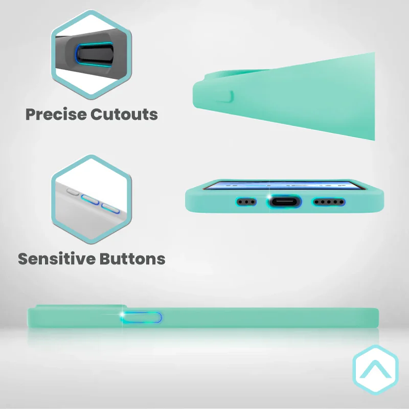 Capa Apokin para iPhone 14 6,1 polegadas Silicone Suave com Proteção de Câmara 3D Lilás - Imagem 4