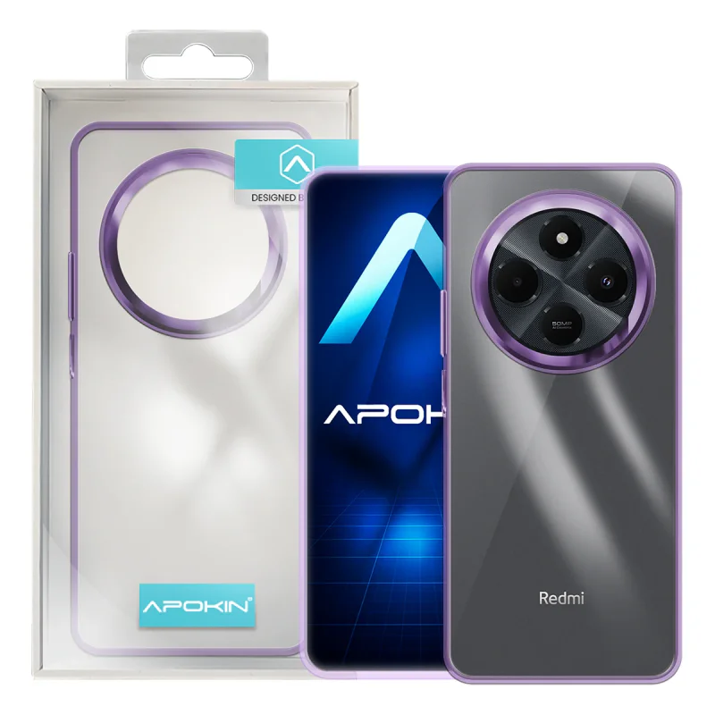 Capa Acrílica Apokin para Xiaomi Redmi 14C Lilás - Imagem 4