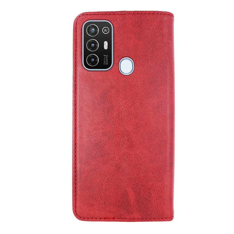 Capa Apokin para ZTE Blade V50 Pele Sintética com Porta-Cartões Preto - Imagem 5