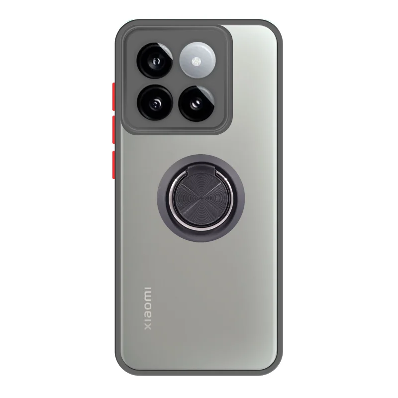 Capa Apokin para Xiaomi 14 Magnética em Gel com Suporte Fumado Vermelho - Imagem 4