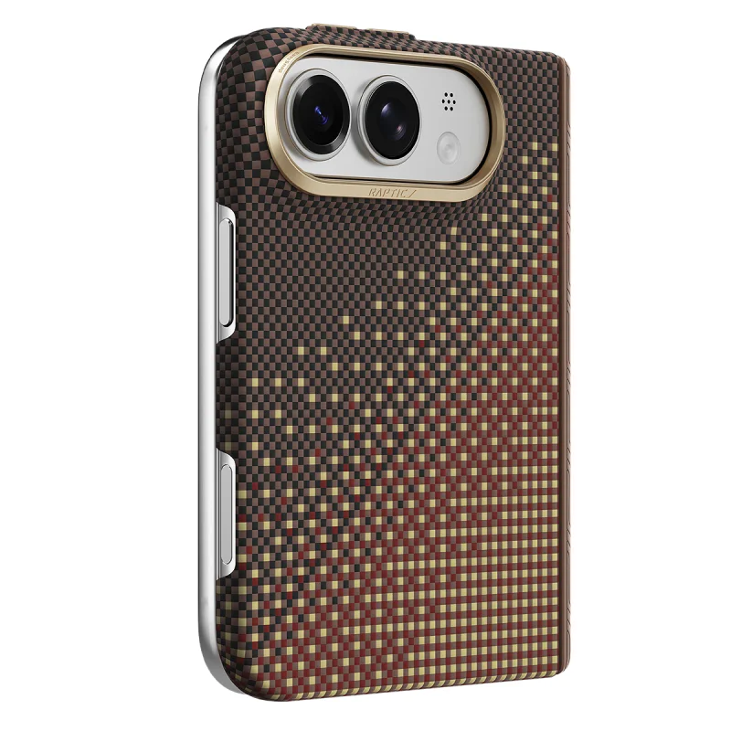 Capa Raptic Aramid Skin-Pro para iPhone 18 Duo Magnética em Aramida Âmbar - Imagem 3