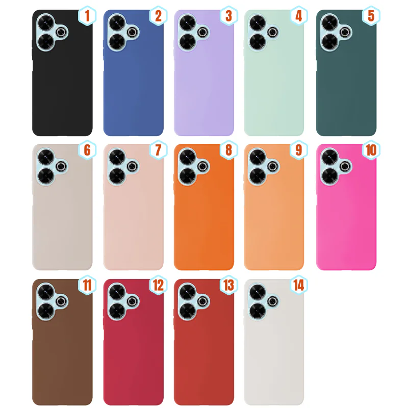Capa Apokin para Xiaomi Redmi 13 4G Silicone Líquido Efeito Pele Cor 11