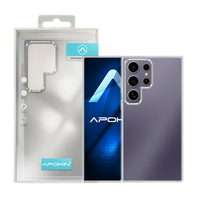 Capa Apokin Samsung Galaxy S24 Ultra Antichoque com Rebordo Colorido Transparente - Imagem 6