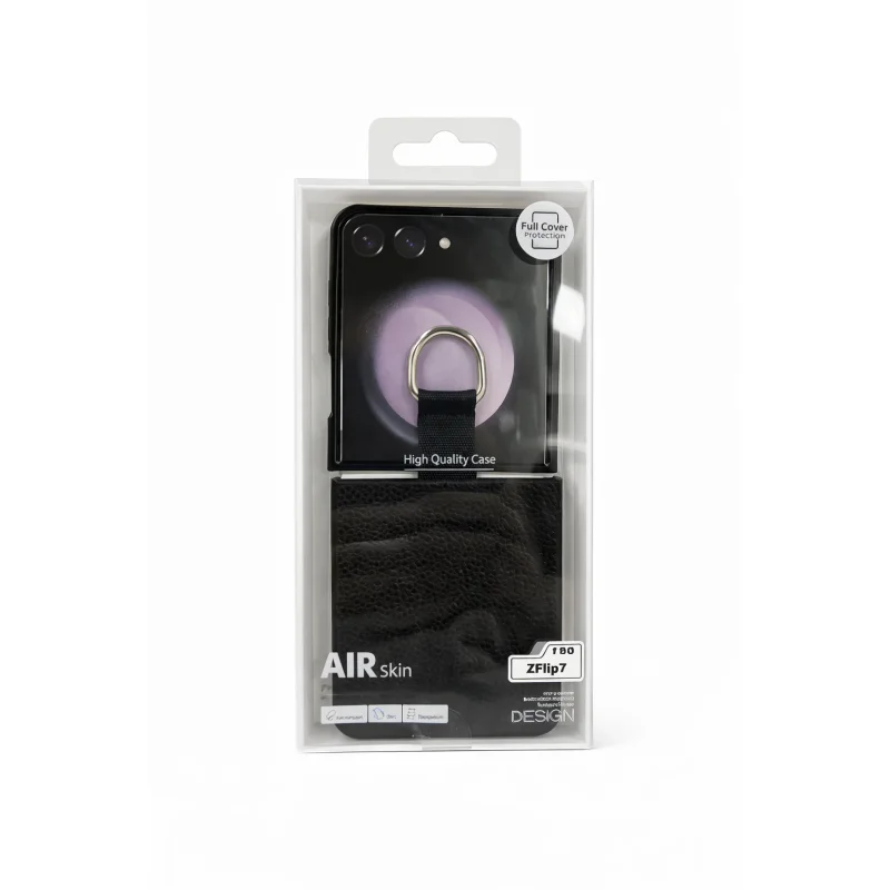 Capa Apokin para Samsung Galaxy Z Flip 7 com Anel Azul