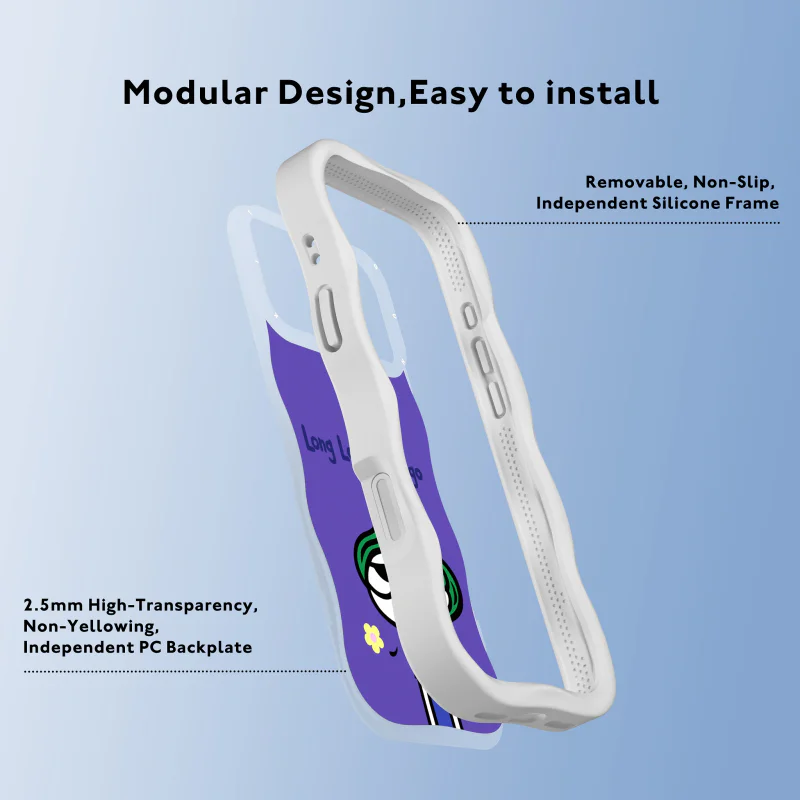 Capa Apokin Youngkit Bubble Head com MagSafe para iPhone 17 Pro / 18 Pro Branco - Imagem 3