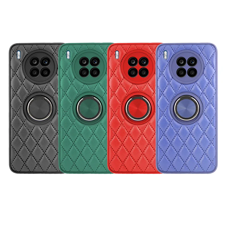 Capa Apokin Chamel para Honor 50 Lite Magnética com Suporte Pele Fumada Verde Escuro - Imagem 1