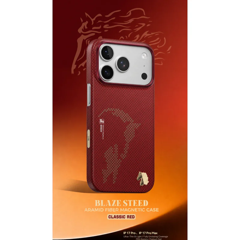 Capa Apokin para iPhone 17 Pro Max e 18 Pro Max Magnética em Fibra de Aramida - Imagem 3